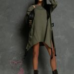 Bluza asymetryczna Casta khaki