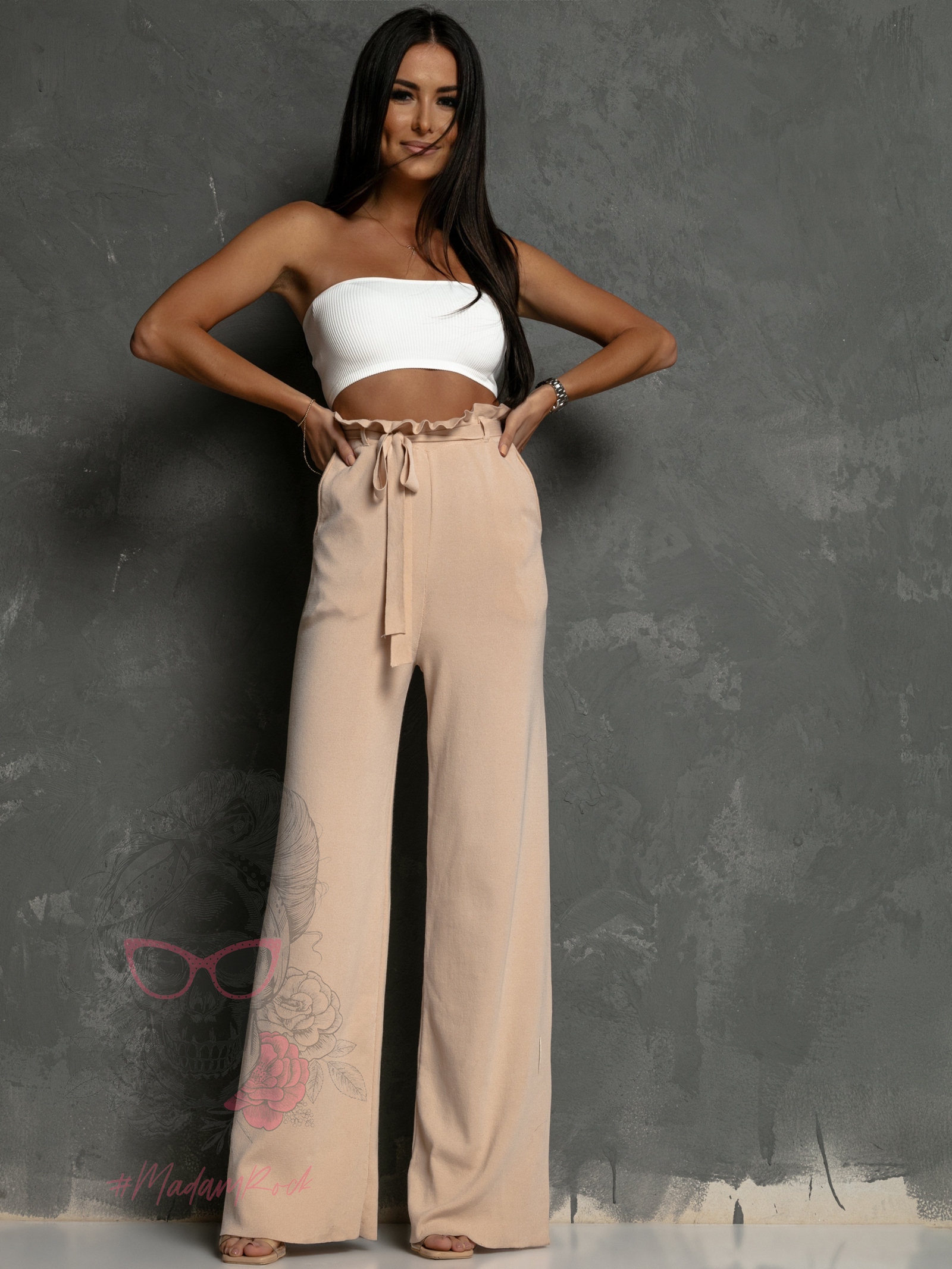 Spodnie dzianinowe Dapper beżowe