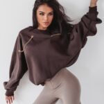 Bluza z łańcuszkami Ola Voga Two Chains brązowa