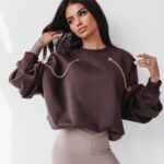 Bluza z łańcuszkami Ola Voga Two Chains brązowa