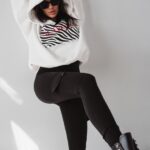 - WYPRZEDANE - Spodnie z wysokim stanem Ola Voga Comfort Sport czarne