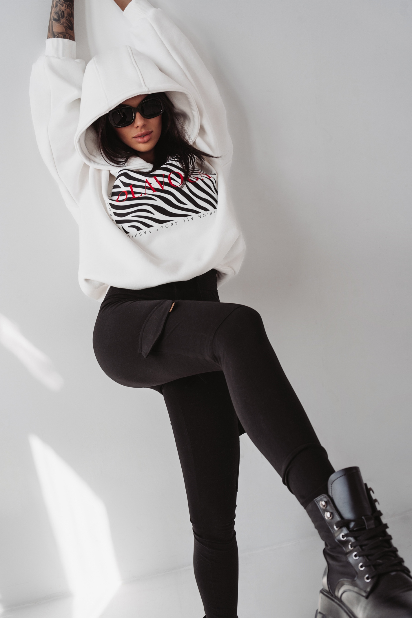 - WYPRZEDANE - Spodnie z wysokim stanem Ola Voga Comfort Sport czarne