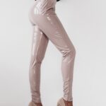 Spodnie lateksowe Sharp Look Ola Voga brudny róż