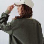 Płaszcz flauszowy Ola Voga Black Accent khaki