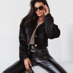 Kurtka ramoneska Gold Pin Ola Voga czarna