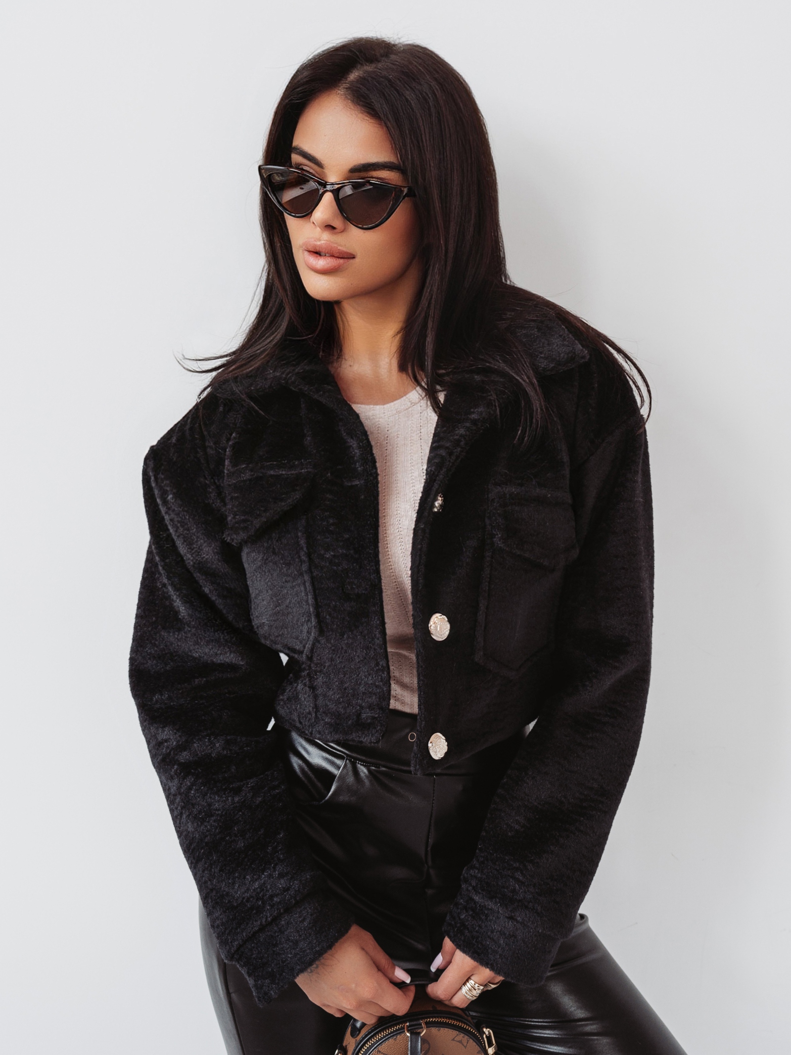 Kurtka ramoneska Gold Pin Ola Voga czarna Kurtka ramoneska Gold Pin Ola Voga czarna