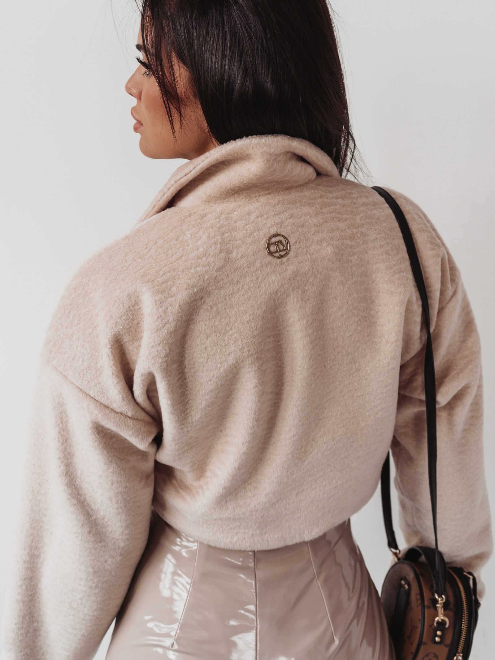 Kurtka ramoneska Gold Pin Ola Voga ecru