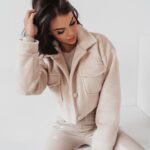 Kurtka ramoneska Gold Pin Ola Voga ecru