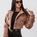 Kurtka ramoneska Gold Pin Ola Voga beżowa