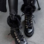 Workery z futrem Madam Kazarra III czarne