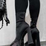 Botki lycra Rock Omens czarne