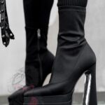 Botki lycra Rock Omens czarne