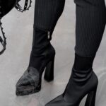 Botki lycra Rock Omens czarne