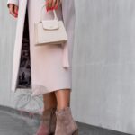 -WYPRZEDANE-Botki zamszowe Madam Takko cappuccino