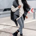 Kamizelka asymetryczna Wind czarna