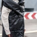 Kamizelka asymetryczna Wind czarna