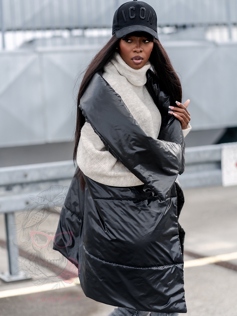 Kamizelka asymetryczna Wind czarna Kamizelka asymetryczna Wind czarna