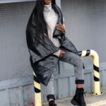 Kamizelka asymetryczna Wind czarna