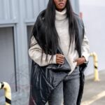 Kamizelka asymetryczna Wind czarna