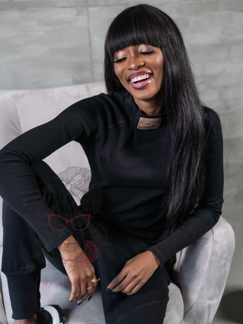 Komplet prążkowany Laki Sort czarny Komplet prążkowany Laki Sort czarny