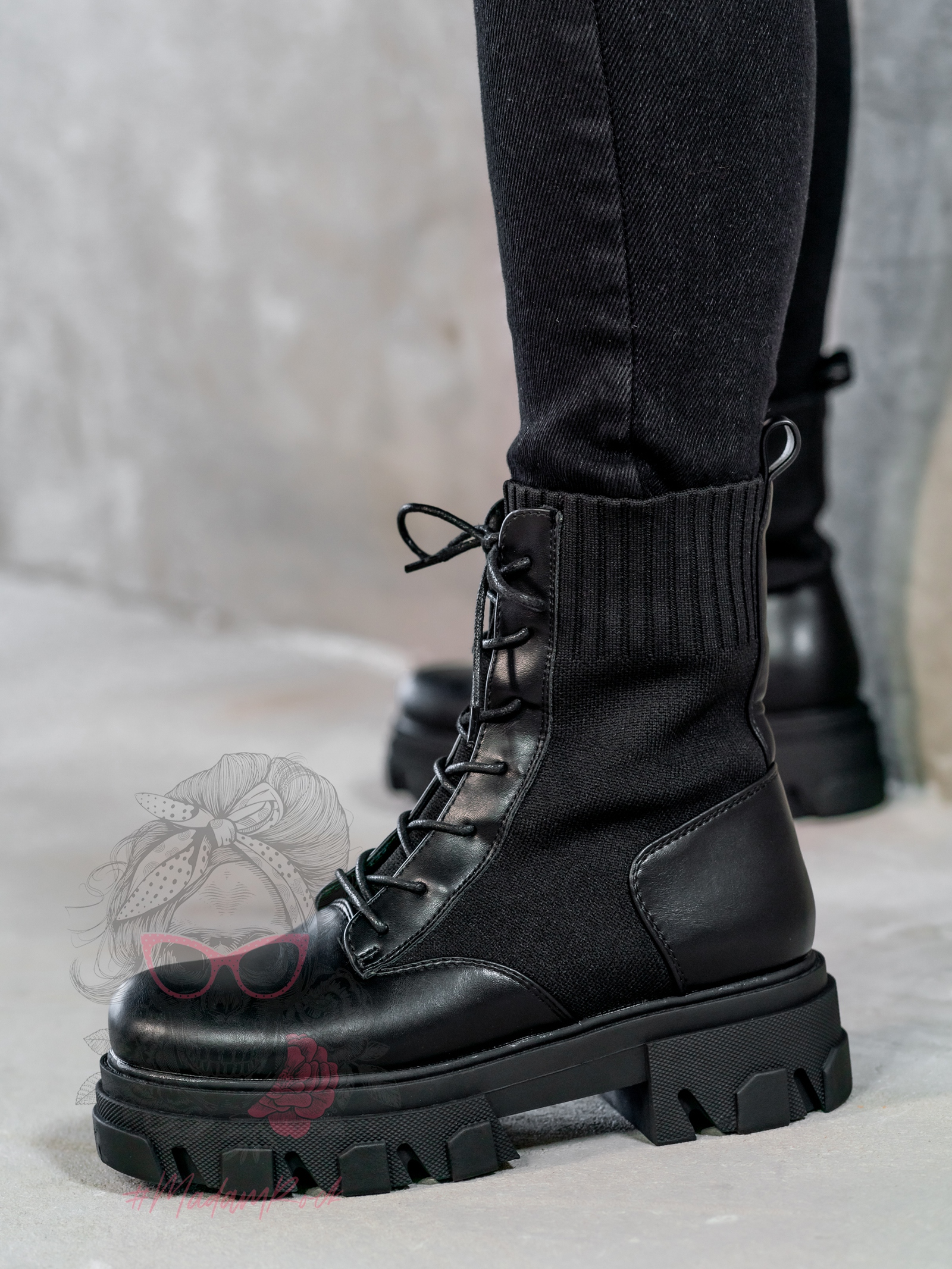 Workery skarpety Rock Tutto czarne Workery skarpety Rock Tutto czarne