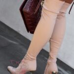 Kozaki elastyczne Madam Caleya beżowe