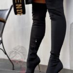 Kozaki elastyczne Madam Caleya czarne