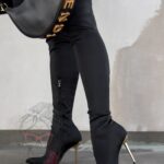 Kozaki elastyczne Madam Caleya czarne