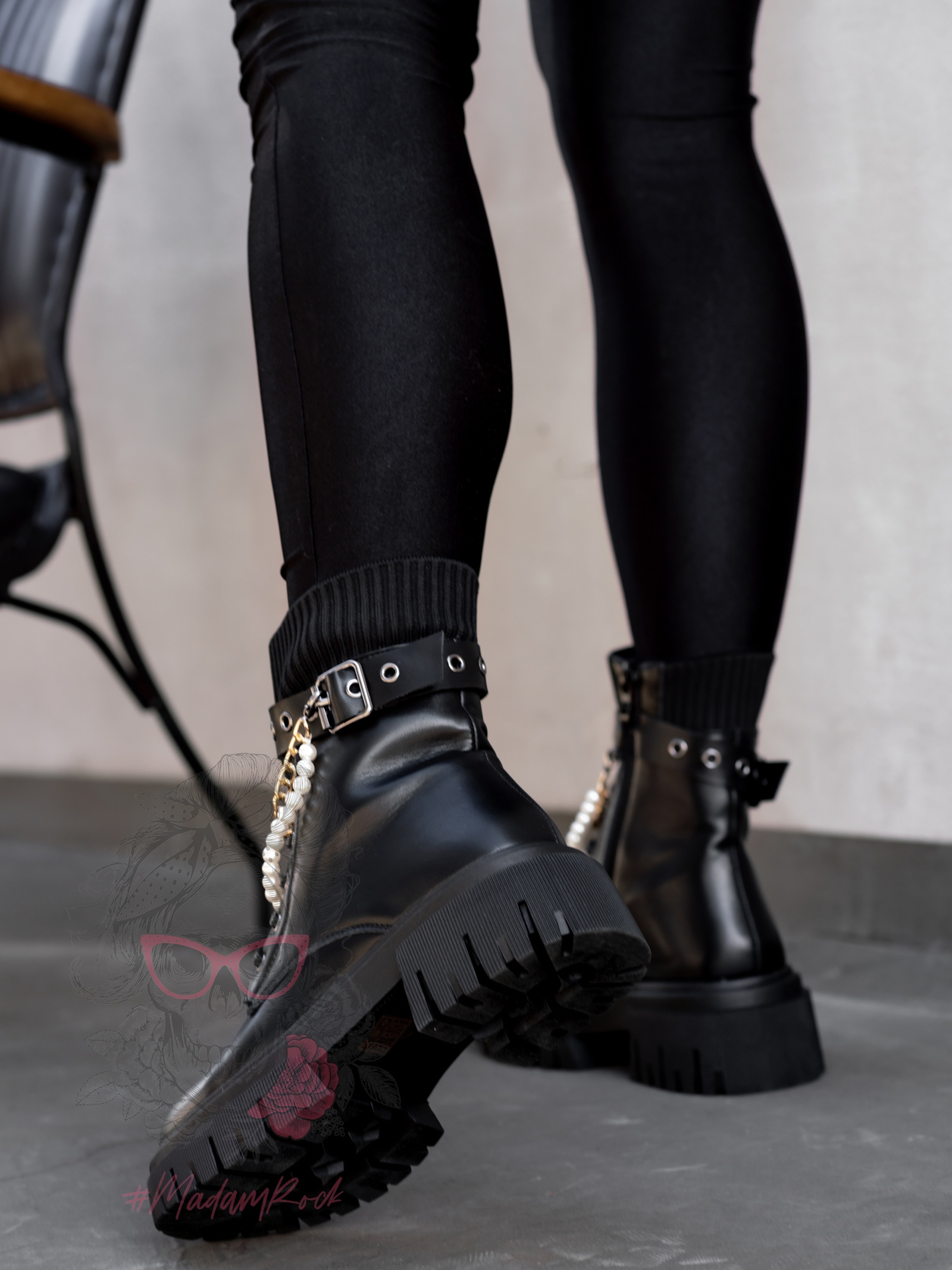 Workery skarpety Rock Perl czarne Workery skarpety Rock Perl czarne