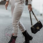 Komplet prążkowany Laki Sort beżowy