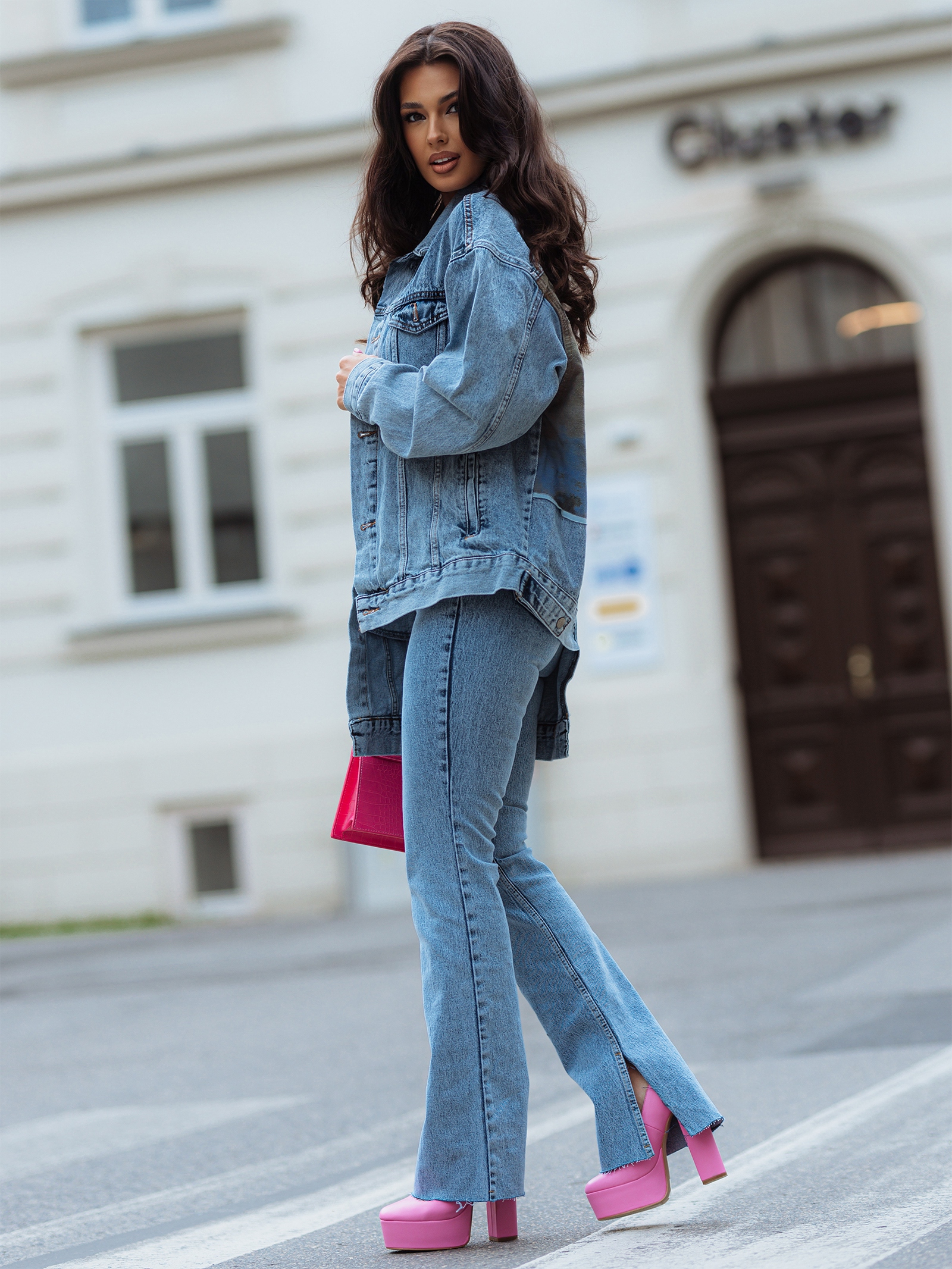 Katana jeansowa Michael niebieska