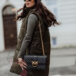 Kamizelka pikowana Cosy khaki