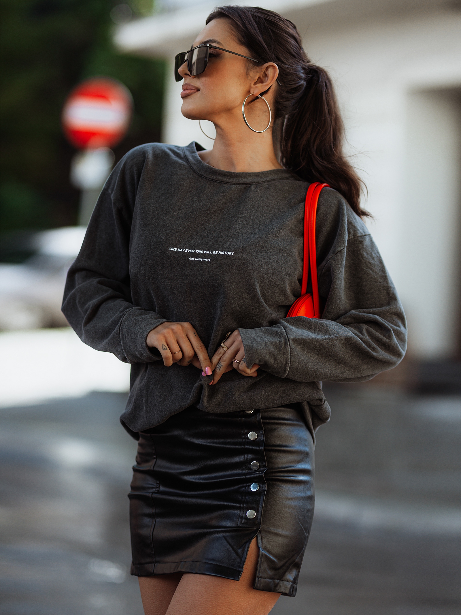 Bluza dekatyzowana Collusion szara