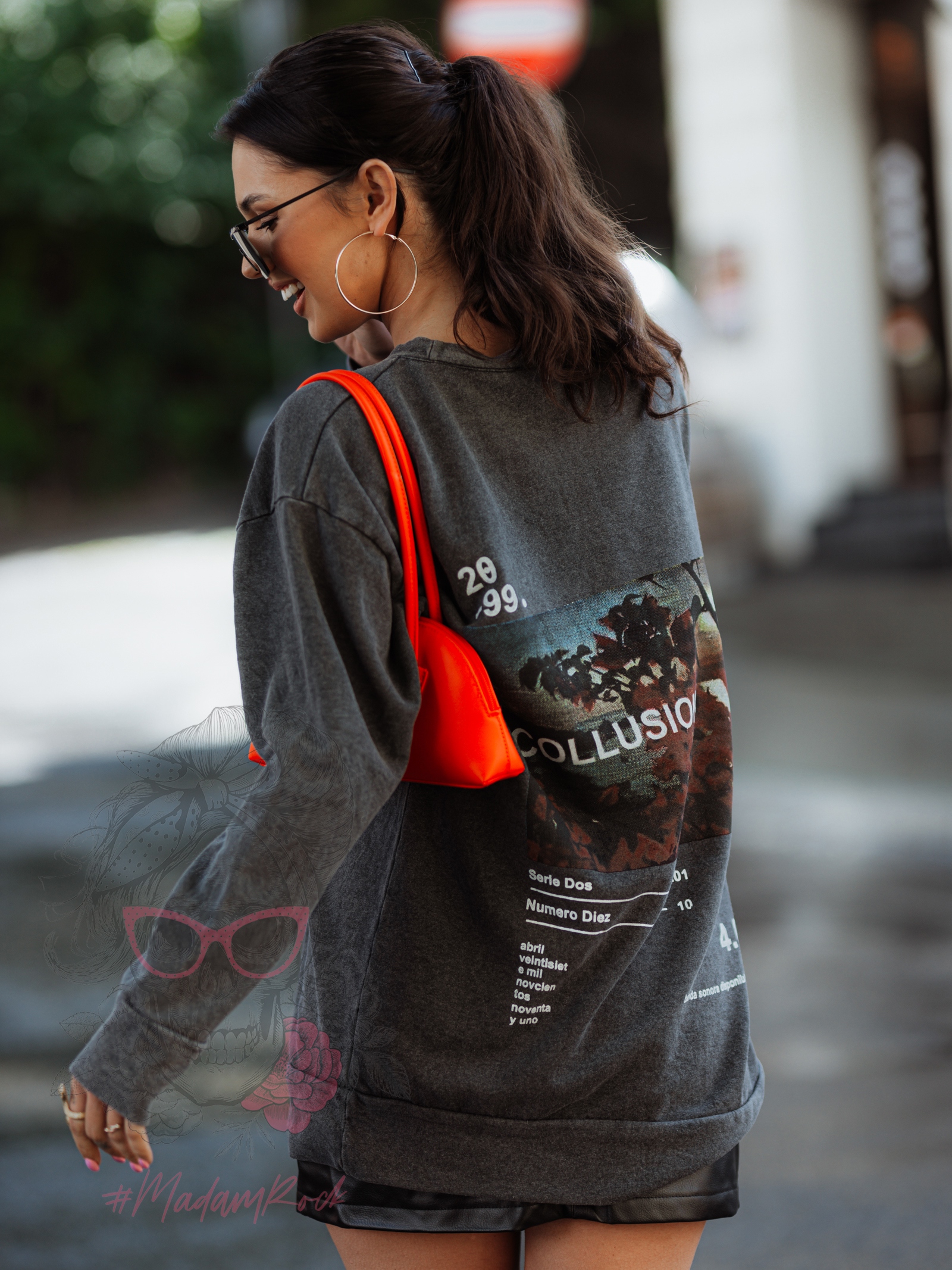 Bluza dekatyzowana Collusion szara