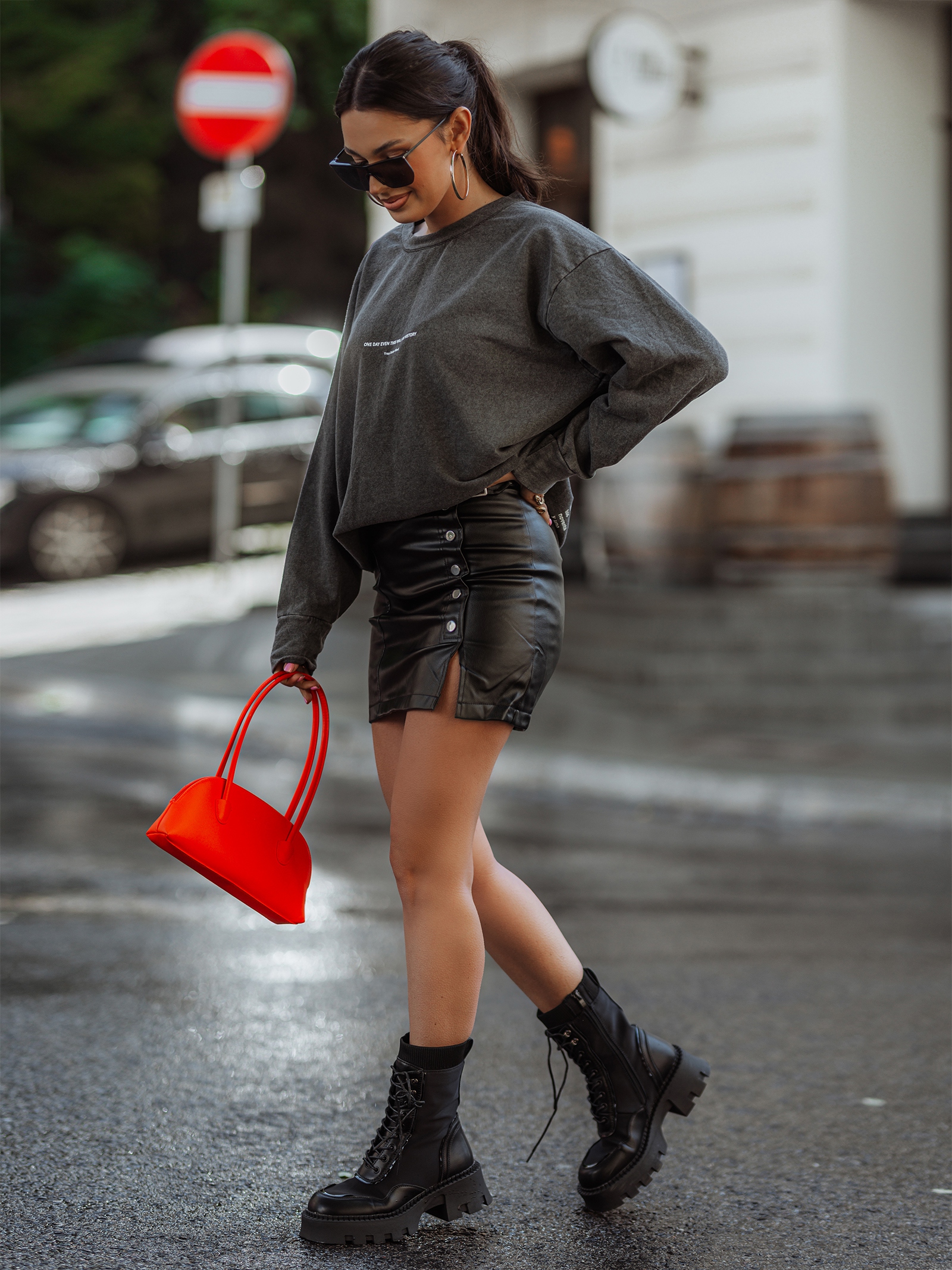 Bluza dekatyzowana Collusion szara