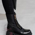 -WYPRZEDANE-Workery lakierowane Rock Gross czarne