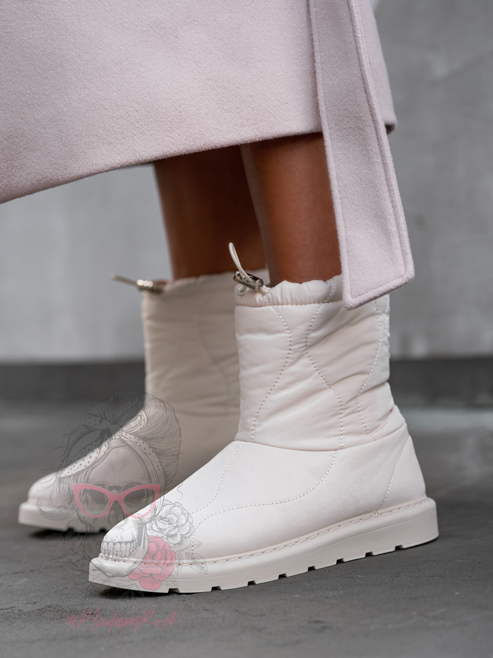 -WYPRZEDANE-Śniegowce kurtkowe Madam Jacketo beżowe