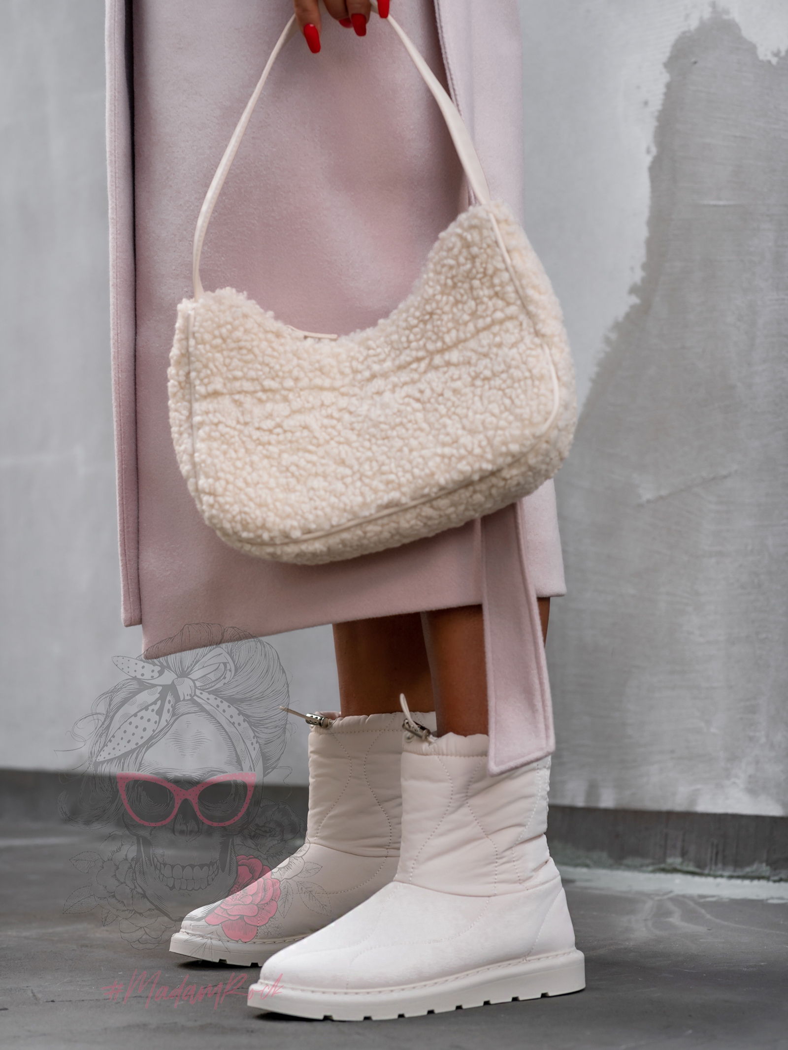 -WYPRZEDANE-Śniegowce kurtkowe Madam Jacketo beżowe