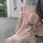 Trapery z kieszonką Madam Suset beżowe