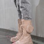 Trapery z kieszonką Madam Suset beżowe