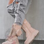 Trapery z kieszonką Madam Suset beżowe