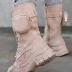 Trapery z kieszonką Madam Suset beżowe