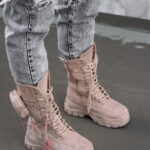 Trapery z kieszonką Madam Suset beżowe