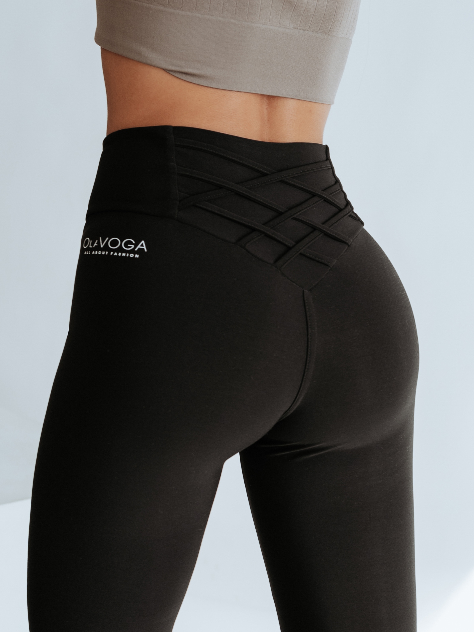 Legginsy dopasowane Klara Ola Voga czarne Legginsy dopasowane Klara Ola Voga czarne