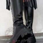 Workery długie sznurowane Rock Bogotto czarne