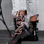 Workery lakierowane Rock Fire czarne