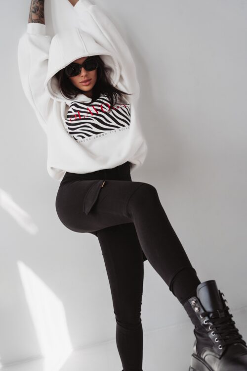 Spodnie z wysokim stanem Ola Voga Comfort Sport czarne