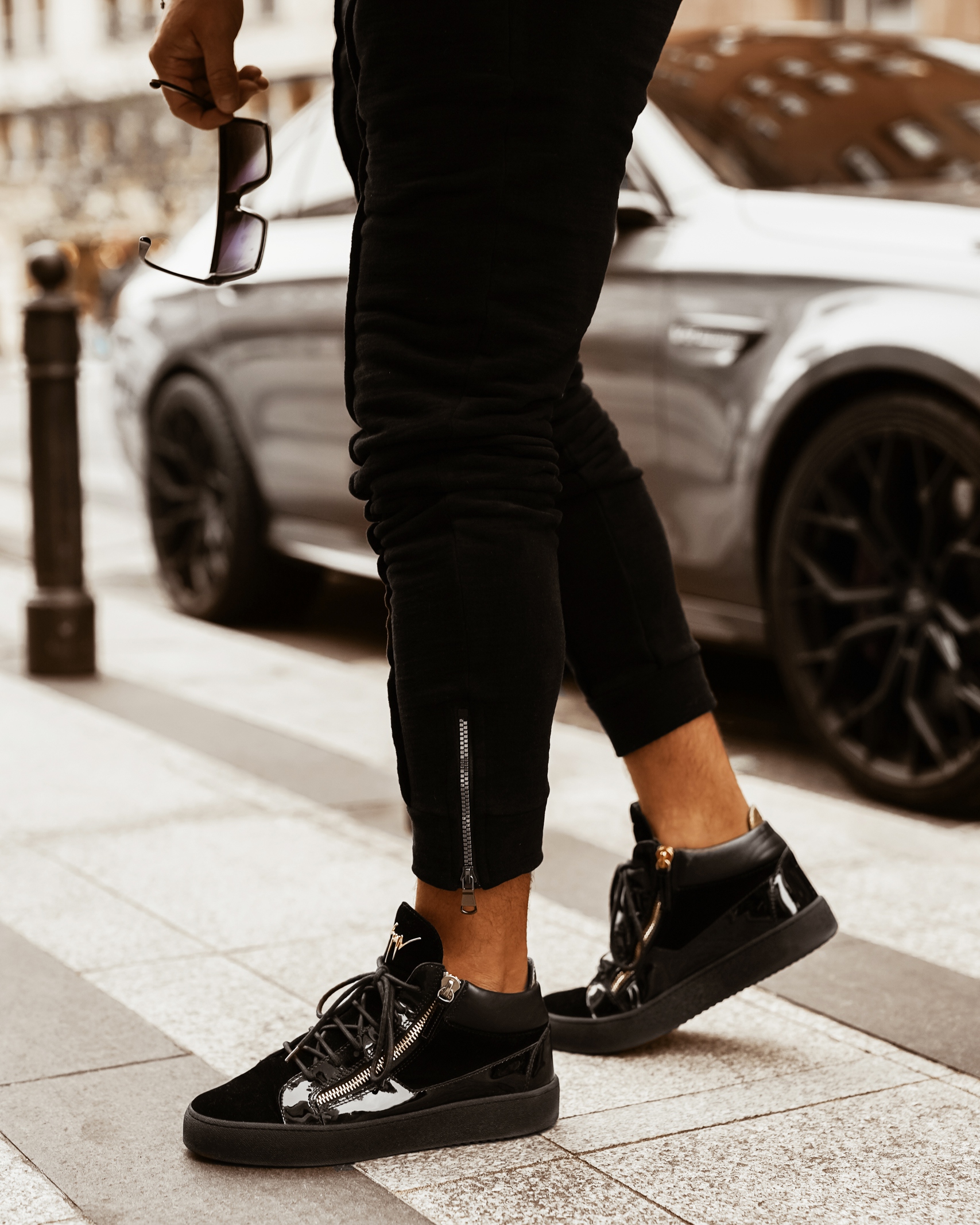 Komplet męski Ola Voga Sharp Font czarny