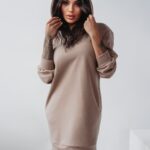 Sukienka dresowa Ola Voga Cute & Soft c.beżowa