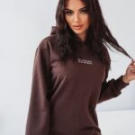 Sukienka dresowa Ola Voga Cute & Soft brązowa